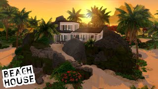 MODERN VACATION BEACH HOUSE 🌊 | NoCC | The Sims 4 Speed Build