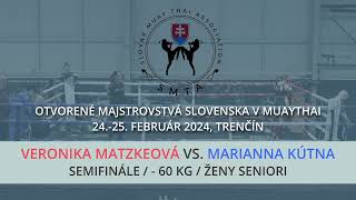 Veronika Matzkeová vs. Marianna Kútna / MSR v Muaythai SMTA 2024