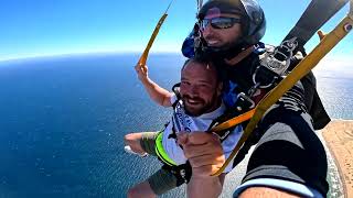 Ralf First Skydive! Tandem Jump from 10000 feet at iJump Gran Canaria