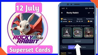 Rocky Rabbit Superset Cards Update | Rocky Rabbit 12 July Superset Cards | Rocky Rabbit News Today