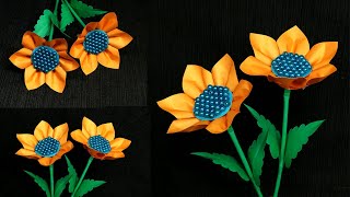 How to make flowers with paper, paper flower craft, flower making easy, craft flower, paper craft