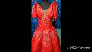 Red ball gown(filipiniana)