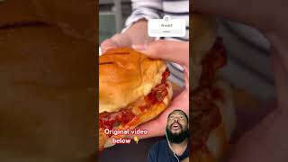 W Eats??? #burger #koreanburger #food #friedburger #chicken #subscribe #viralvideo #funny