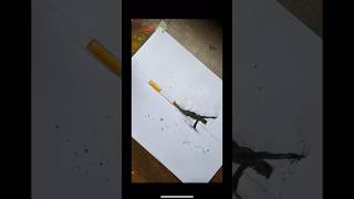 Pencil colour drawing😲🚬#shortvideo #youtube #art #realastic #pencildrawing