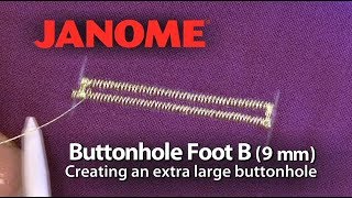 Buttonhole Foot B for Horizon Memory Craft 12000