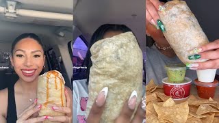 Chipotle burrito mukbang compilation 🌯