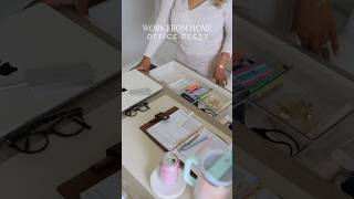 At Home Office Reset | A Fresh Start for Productivity #WFHReset #CleanWorkspace #OfficeInspo