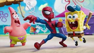 Spider-Man vs Cartoon SpongeBob Shows 100 Patricks in GTA 5 - Epic Battle!