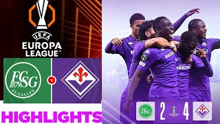 St. Gallen vs Fiorentina (2-4) Gli Highlights | Europa Conference League 2024