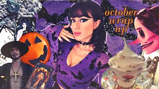 october wrap up 🎃 | decks, crochet, food, film & more💀