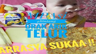 MPASi 8 bulan ke atas || MPAsi 4bintang || Orak Arik Telur