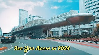 END OF 2023 🇮🇩  DRIVING DOWNTOWN JAKARTA INDONESIA