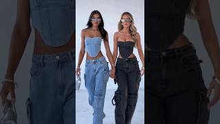 YASIE Corset + BROOKLYN Cargos #youtubeshorts #fashiontrends #ytshorts #outfitsidea #newyear #2024