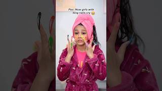 Pov: How Girls with long nails cry 😂 #comedyskits #shorts #ytshorts