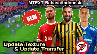 Terbaru!! Efootball 2023 V.1 pes Ppsspp Liga Eropa dan Liga Indonesia Full Update Transfer 2023/2024