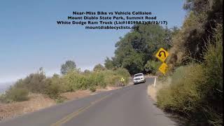 Near Miss Bike vs Vehicle CollisonLic#10298A2MDSP8:12:17