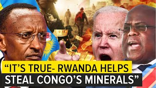 President Kagame Admits Rwanda helps the West to steal Congo's mineral Wealth