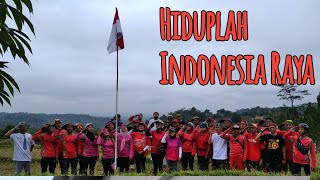 Upacara Hari Kemerdekaan Republik Indonesia bareng KSGI dan komunitas sepeda lainnya