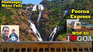 POORNA EXPRESS || MIRAJ - MURUDESHWAR || TRAVEL VLOG || TRAIN TO MURUDESHWAR VIA DUDHSAGAR FALLS