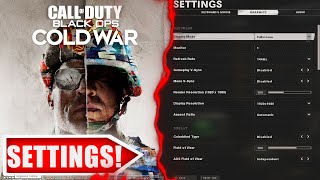 the BEST COLD WAR Fps & Pro Player SETTINGS & SENSITIVITY! PC BETA