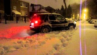 Ford Escape out of the snow