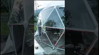 Working Project In Kashmir / Glamping Dome Project in Kashmir/ Glass Dome In Kashmir #glampinghotel