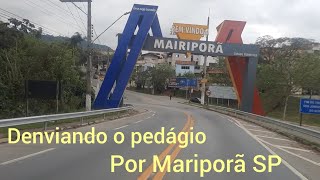 Desviando o pedágio, pela cidade de  Mariporã SP.