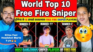 Reaction on Top 10 Sniper Player of Free Fire in the World || Reaction Video || GOPAL Vlogs & Gaming