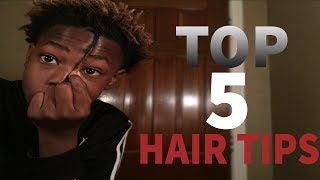 TOP 5 TIPS ON HOW TO GROW YOU HAIR FASTER! | FREEFORM HAIR! & ThOTBOY HAIR