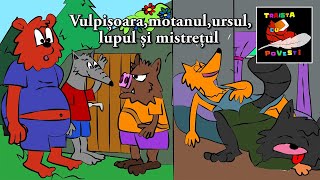 Vulpisoara, Motanul, Ursul, Lupul Si Mistretul 📖 Poveste Colorata