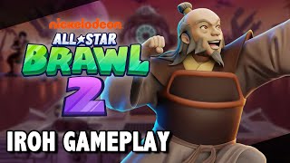 Iroh Gameplay - Nickelodeon All Star Brawl 2 Fighter Showcase