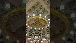 #masjidnabawi#view#inside#chandelier#madina#saudiarabia