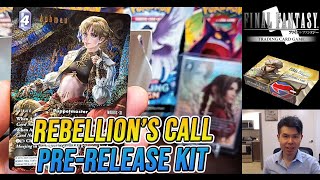 Final Fantasy TCG Rebellions Call (Opus 17) Pre-Release Kit Opening/Unboxing