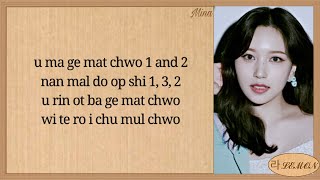 TWICE (Jeongyeon, Mina, Tzuyu) 1,3,2 Easy Lyrics