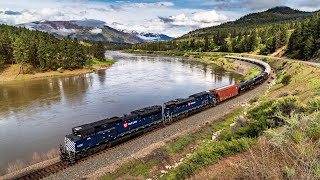 [4K] Montana Rail Link Trains Summer 2022! (Part 1)