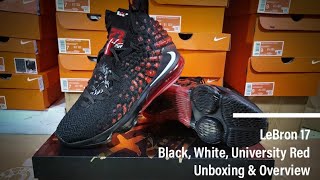 LeBron 17 | Black University Red | Unboxing and Overview