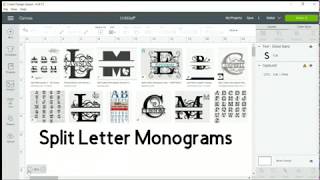 Create Split Monograms and Designs in Cricut Design Space