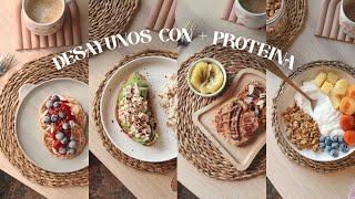 QUÉ DESAYUNO EN UNA SEMANA (con proteína) l Tortitas, granola, tostadas...