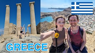 Lindos markets and Acropolis! Rhodes, Greece 🇬🇷