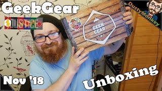 GeekGear Unboxing November '17 JUSTICE LEAGUE