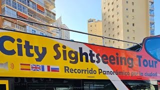 benidorm tourist bus virtual city tour 4k 60fps