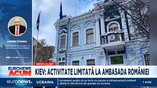 Ambasada României la Kiev și-a restrâns activitatea. Rusia ar putea lansa un atac masiv. Reacția MAE