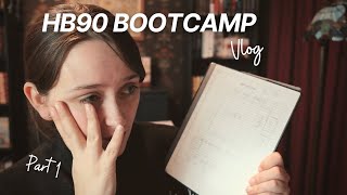 Planning realistic writing goals || HB90 Bootcamp Vlog Part 1