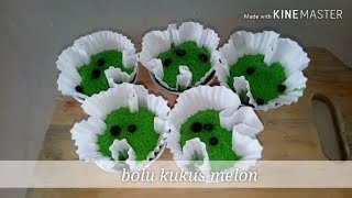 Cara membuat bolu kukus/bolu cup cake rasa melon