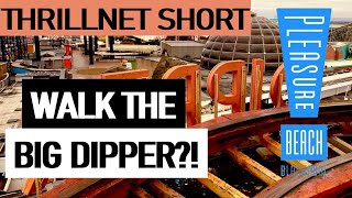 BIG DIPPER PART OF WALK THE WOODIE?! - Blackpool Pleasure Beach | #Shorts