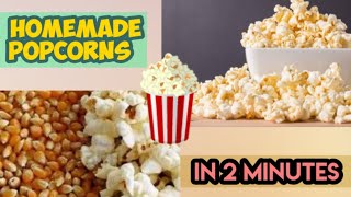 How to make popcorns at home||Creative Town #mariumpervaiz#kitchenwithamna#foodfusion #5minkitchen