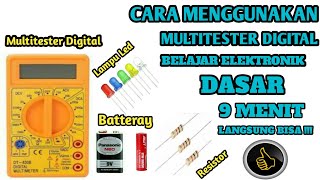 BELAJAR MENGGUNAKAN MULTITESTER DIGITAL !!! UNTUK PEMULA DAN CARA PEMAKAIANNYA.