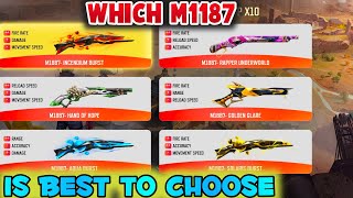 Which M1187 is Best To Choose | New M1187 Skins | M1887 New Event| New M1187 Skins Rate Up event