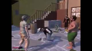 El chavo del 8 bailando la reta