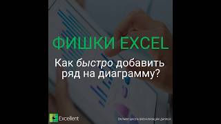 Как быстро добавить ряд на диаграмму? Фишки Excel